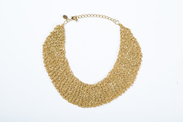 18K Gold Mesh Necklace Ready to Wear Gold Filled Necklace 